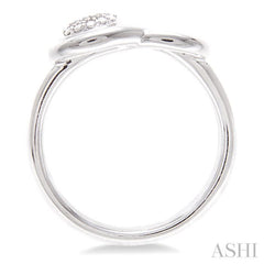 1/50 Ctw Round Cut Diamond Fashion Ring in Sterling Silver