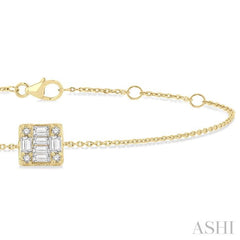 1/8 Ctw Petite Fusion Diamond Fashion Bracelet in 10K Yellow Gold
