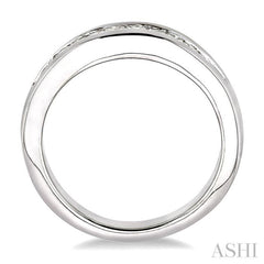 1/2 Ctw Princess Cut Diamond Matching Wedding Band in 14K White Gold