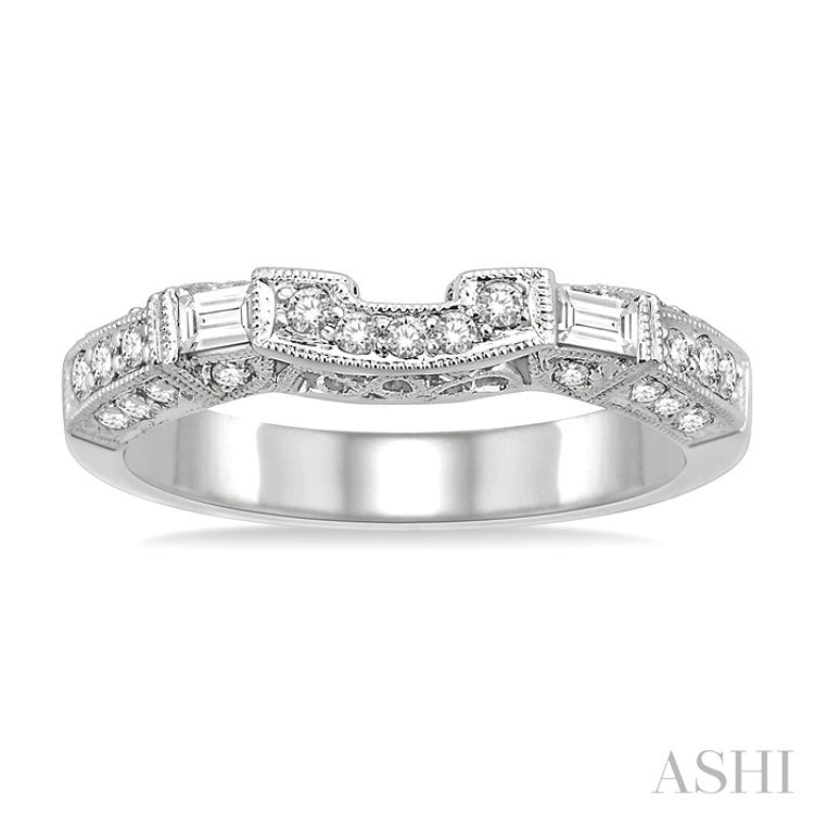 3/8 Ctw Diamond Matching Wedding Band in 14K White Gold