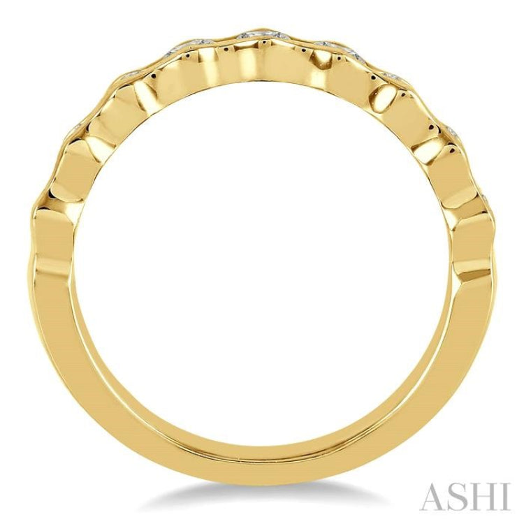 3/4 Ctw Round Cut Diamond Stack Band in 14K Yellow Gold