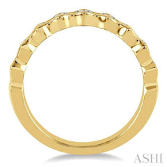 3/4 Ctw Round Cut Diamond Stack Band in 14K Yellow Gold