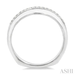 1/6 Ctw Round Cut Diamond Wedding Band in 14K White Gold