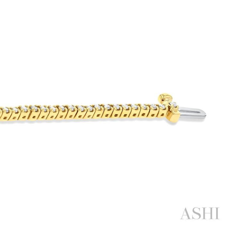 1 Ctw Round Cut Diamond Tennis Bracelet in 14K Yellow Gold